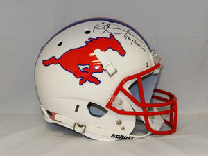 Eric Dickerson Pony Express Signed F/S SMU Mustangs Authentic Helmet- JSA W Auth