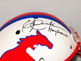 Eric Dickerson Pony Express Signed F/S SMU Mustangs Authentic Helmet- JSA W Auth