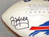 Jim Kelly Autographed Buffalo Bills Logo Football- JSA Witnessed Authenticated