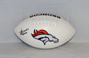 Steve Atwater Autographed Denver Broncos Logo Football- JSA W Authenticated