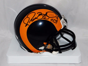 Jerome Bettis Autographed St. Louis Rams TB Mini Helmet With HOF and JSA W Auth