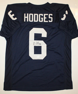 Gerald Hodges Autographed Navy Blue College Style Jersey- JSA Authenticated