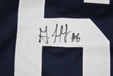 Gerald Hodges Autographed Navy Blue College Style Jersey- JSA Authenticated
