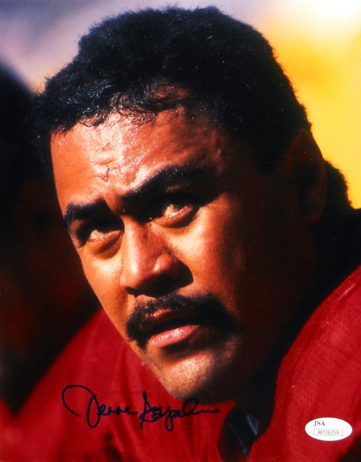 Jesse Sapolu Autographed 49ers 8x10 Close Up Photo- JSA W Authenticate –  The Jersey Source