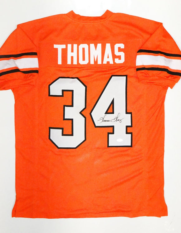 Thurman Thomas Autographed Orange Jersey- JSA W Authenticated
