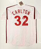 Steve Carlton Autographed Philadelphia Phillies P/S Cooperstown Jersey- JSA Auth