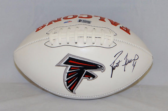 Brett Favre Autographed Atlanta Falcons Logo Football- PSA ITP Authenticated