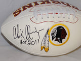 Chris Hanburger Autographed Washington Redskins Logo Football With HOF- JSA Auth