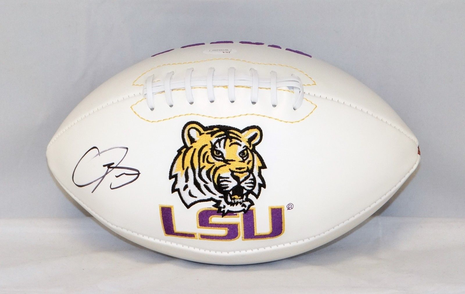 Odell Beckham Autographed LSU Tigers Logo Football- JSA Witnessed