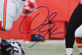 Derrick Johnson Autographed 16x20 Blocking Flacco Photo- JSA W Authenticated