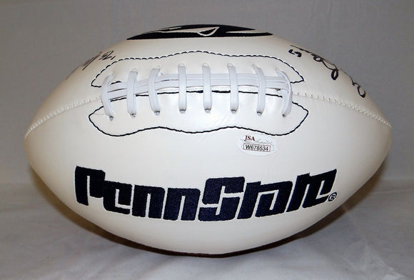 Greg Buttle Autographed Penn State Nittany Lions Logo Football- JSA Auth
