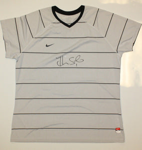 Hope Solo Autographed Nike Dri-Fit Grey Soccer Jersey- JSA W Authenticated