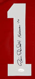 Jim Plunkett Heisman Autographed Red College Style Jersey- JSA Auth