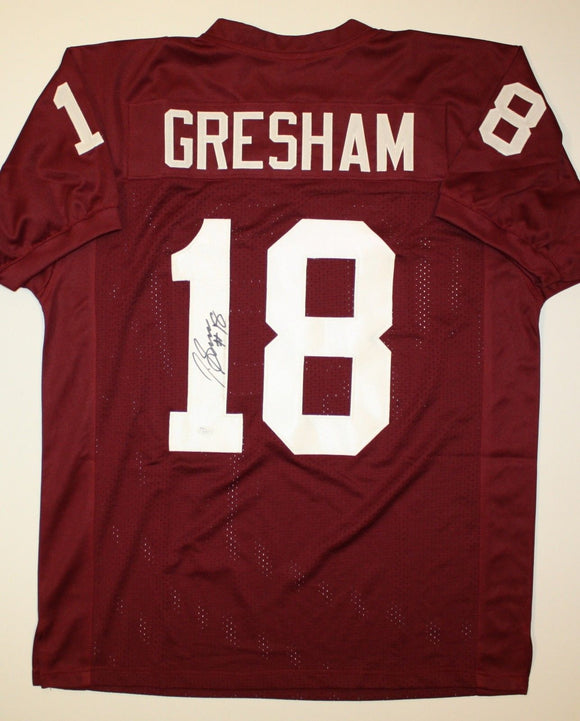 Jermaine Gresham Autographed Maroon Jersey- JSA Authenticated