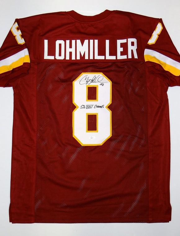 Chip Lohmiller Signed / Autographed Maroon Pro Style Jersey- JSA W Authenticated