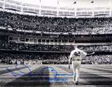 Mariano Rivera Autographed 8x10 B&W On Field Photo W/ Exit Sandman and JSA Auth Image 2