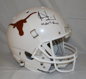 Vince Young Nat'l Champs Autographed F/S Texas Longhorns Schutt Helmet- JSA W Auth