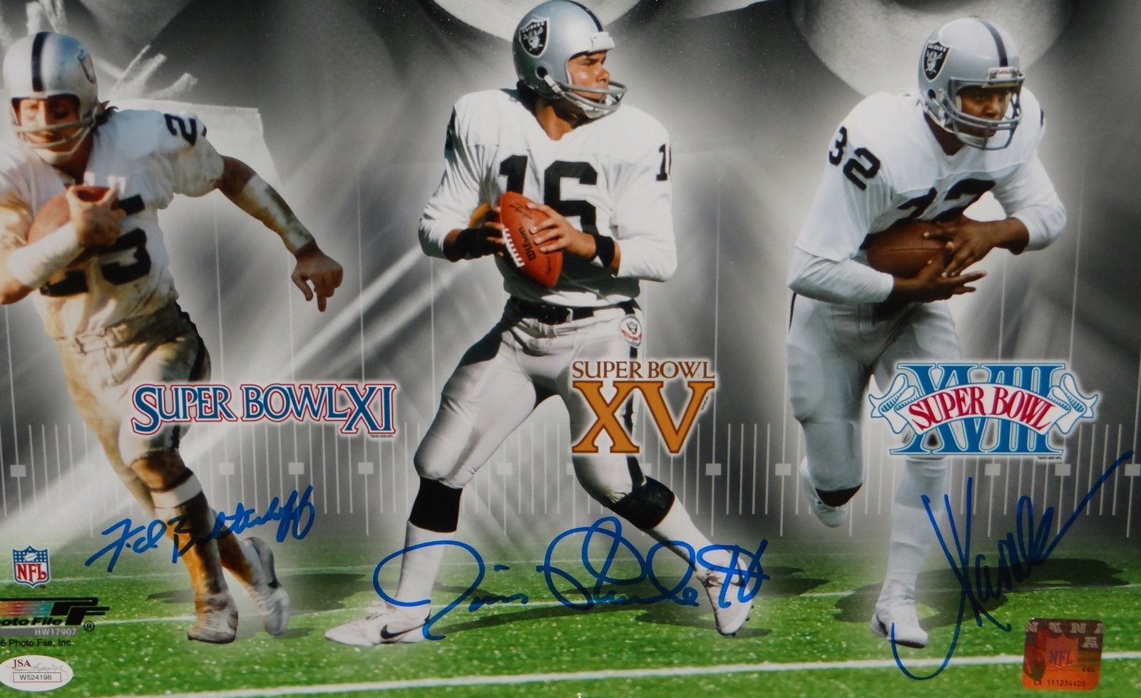 JIM PLUNKETT (OAKLAND RAIDERS) signed 16x20