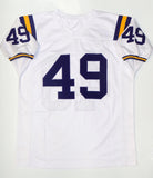 Barkevious Mingo Signed White College Style Jersey w/ 1st Round Pick- JSA Auth