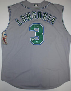 Evan Longoria Signed Tampa Bay Rays Majestic Style Jersey JSA COA