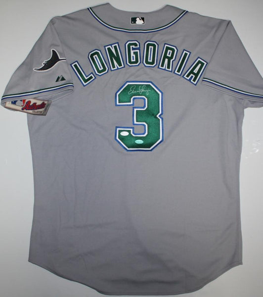 Evan Longoria Signed Tampa Bay Rays Majestic Style Jersey JSA COA