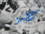 Tom Gatewood Autographed 8x10 B&W Horizontal Running Photo- JSA W Auth *Blue