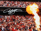 Arian Foster Autographed Texans 8x10 Bow Near Fire Photo- JSA W Authenticated