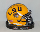 Odell Beckham Autographed LSU Tigers Schutt Mini Helmet- JSA Authenticated *TOP