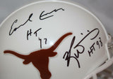 Earl Campbell Ricky Williams Signed Texas Longhorns Mini Helmet W/ HT- JSA W Auth