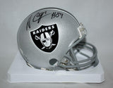 Amari Cooper Autographed Oakland Raiders Mini Helmet- JSA W Authenticated