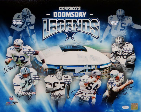 Dallas Cowboys SB MVP's Multi-Signed 16x20 Photo- JSA