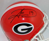 HInes Ward Signed Georgia Bulldogs Red Riddell Mini Helmet JSA W Auth *BLK*
