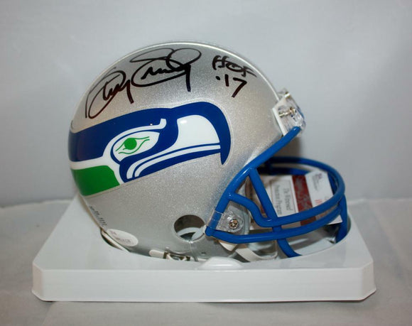 Kenny Easley Autographed Seattle Seahawks 83-01 Mini Helmet HOF- JSA W Auth *blk