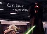 Ian McDiarmid Signed Star Wars 16x20 Darth Sidious vs Yoda Photo- JSA W Auth *Silver  Image 2