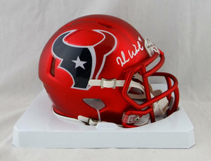 Deshaun Watson Autographed Houston Texans Blaze Mini Helmet- JSA W Auth *White Image 1