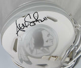 Alex Smith Autographed Washington Redskins Ice Mini Helmet - Beckett Auth *Black