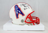 Robert Brazile Autographed Houston Oilers 81-96 TB Mini Helmet W/HOF- JSA W Auth