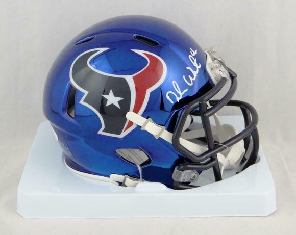 Deshaun Watson Autographed Houston Texans Chrome Mini Helmet - JSA Authentication *White