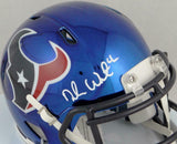 Deshaun Watson Autographed Houston Texans Chrome Mini Helmet - JSA Authentication *White
