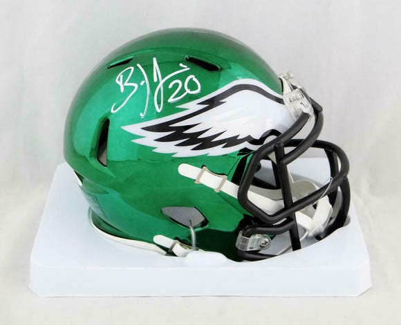 Brian Dawkins Autographed Philadelphia Eagles Chrome Mini Helmet- JSA W Auth *White