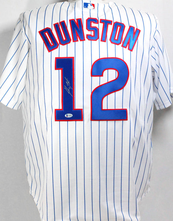 Shawon Dunston Autographed Chicago Cubs Pinstripe Majestic Jersey